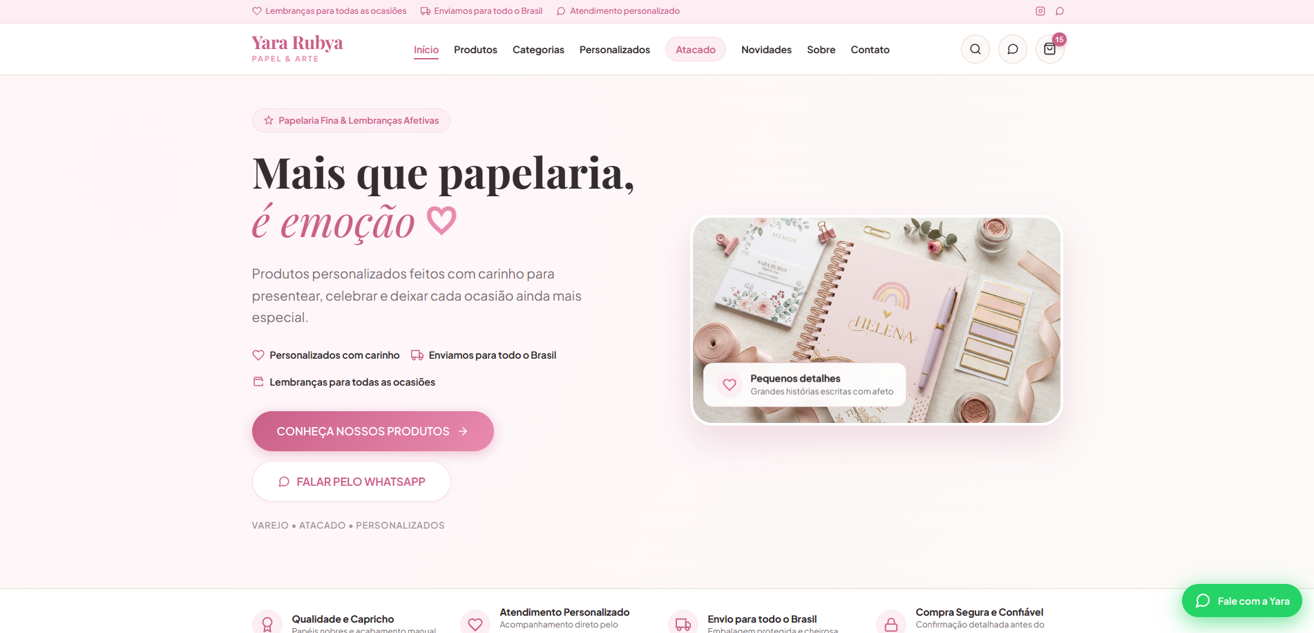 Preview Novo Site - Yara Rubya